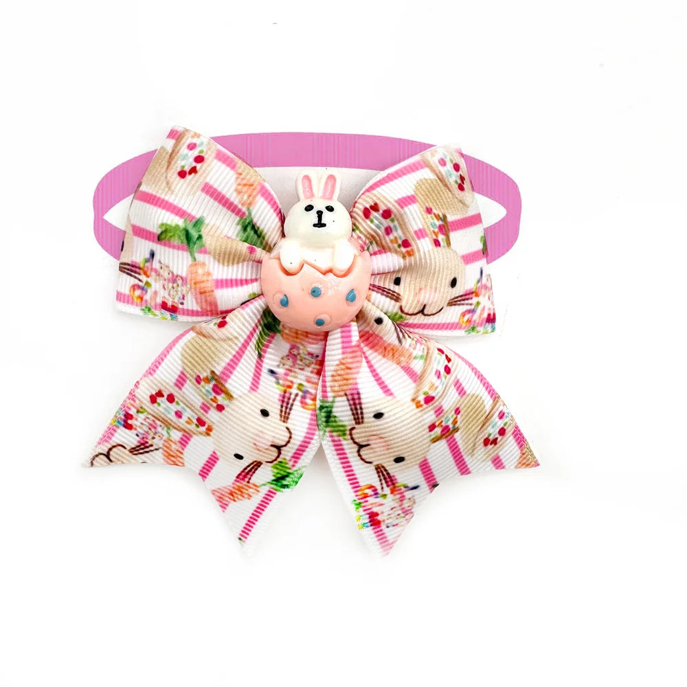 Easter Small Dog Bow Ties 30/50 pcs Eggs Rabbit Neck Tie Grooming Supplies Anniepaw AnniePaw Wear