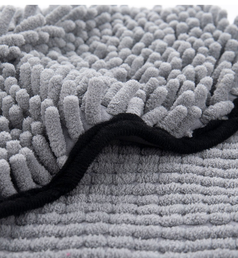 Anniepaw Dog Towel Quick Dry Towel Bath Robe Soft Fiber Absorbent  Cleaning Washcloth Dog Accessories AnniePaw Wear
