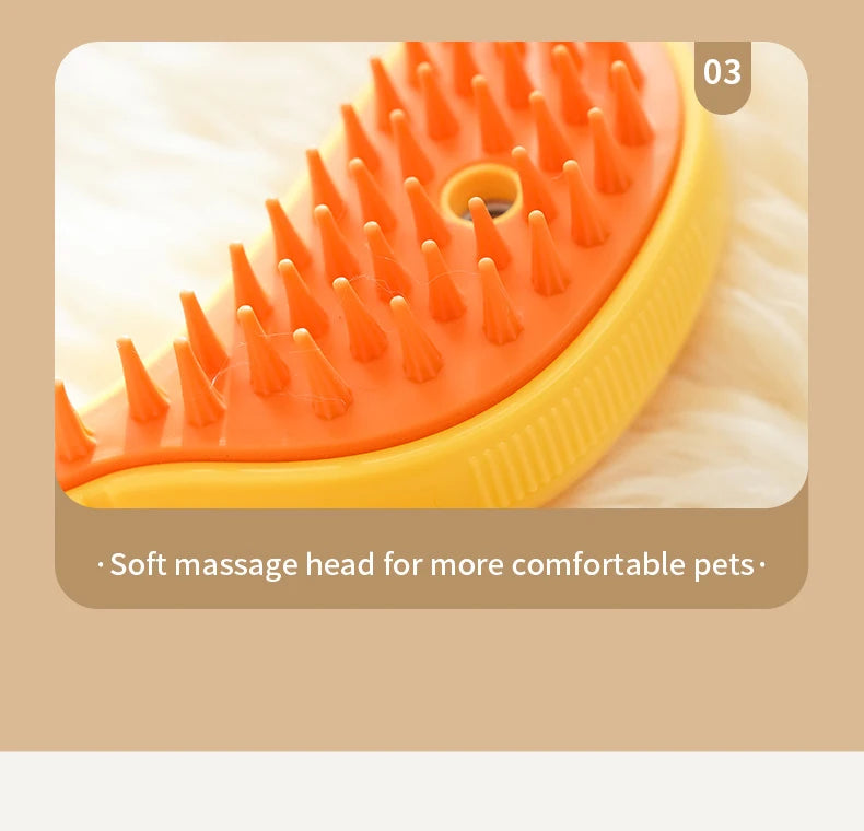 Anniepaw 3-in-1 Electric Steam Brush for Cats Dogs Grooming Hair Removal AnniePaw Wear