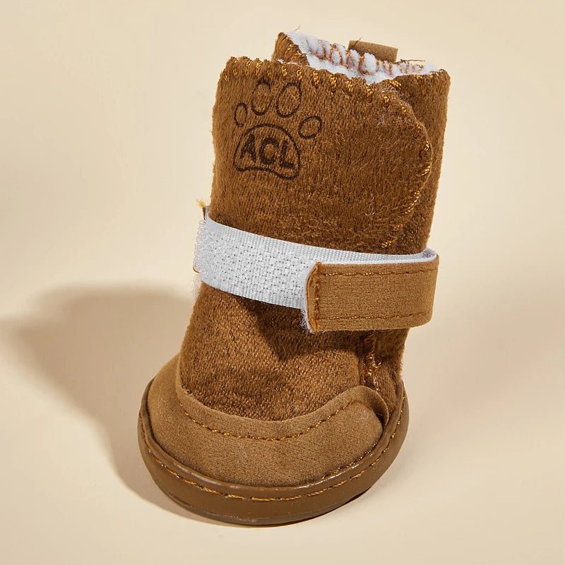 4Pcs Dog Shoes Winter Comfortable Warm Shoes Pet Dog Chihuahua Shoes Boots Outdoor Snow Walking Non-slip Puppy Sneakers - Annie Paw WearShoes &Boots &SocksAnnie Paw Wear