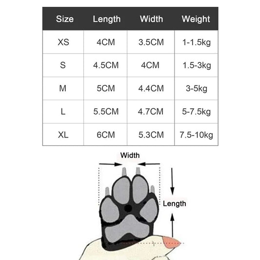 4Pcs Dog Shoes Winter Comfortable Warm Shoes Pet Dog Chihuahua Shoes Boots Outdoor Snow Walking Non-slip Puppy Sneakers - Annie Paw WearShoes &Boots &SocksAnnie Paw Wear