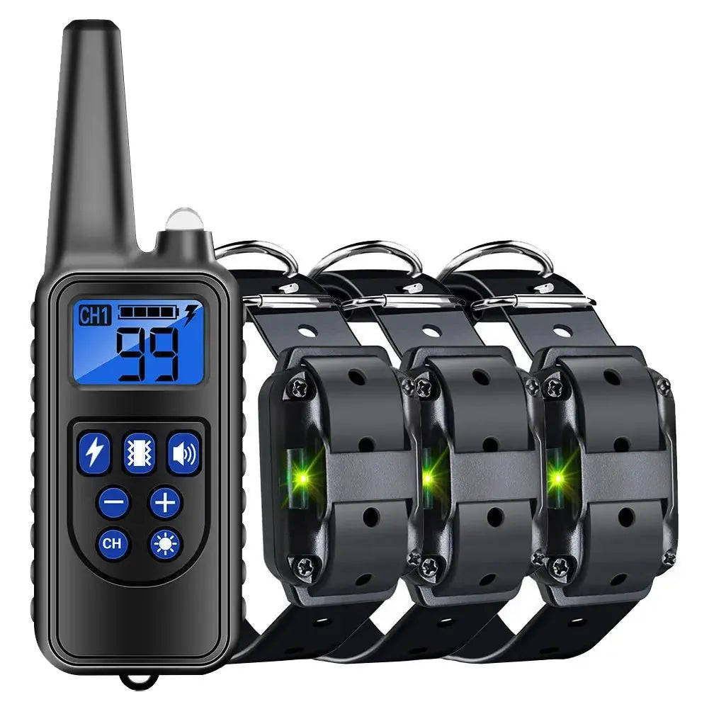 800M Anti Bark Electric Shock Training Rechargeable Dog Barking Control Collar - Annie Paw WearHome Dog AccessoriesAnniePaw Wear