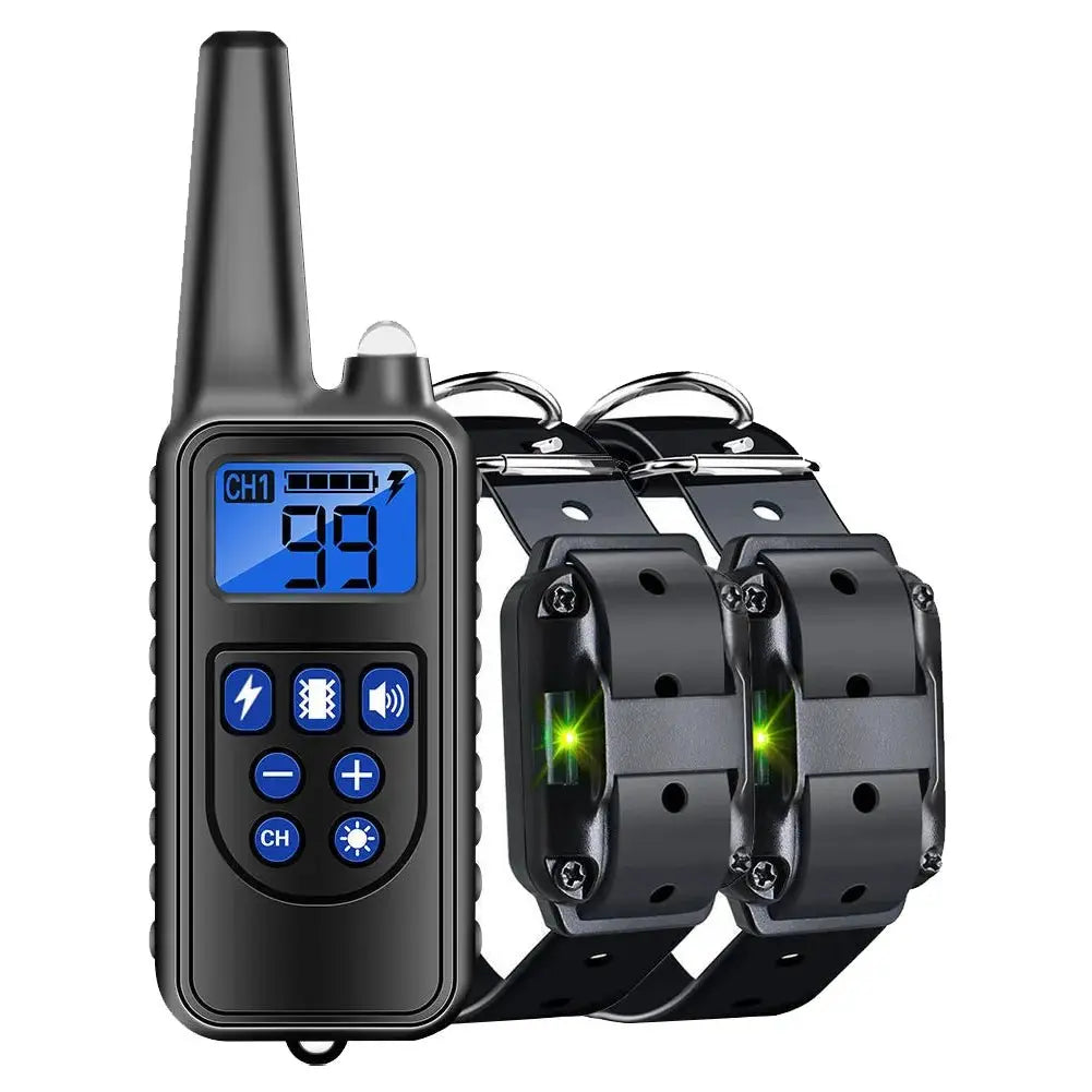 800M Anti Bark Electric Shock Training Rechargeable Dog Barking Control Collar - Annie Paw WearHome Dog AccessoriesAnniePaw Wear