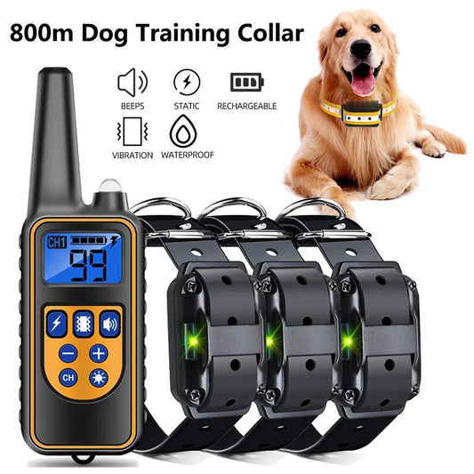 800m Digital Dog Training Collar Waterproof Rechargeable Remote Control Pet with LCD Display for All Size Shock Vibration Sound - Annie Paw WearHome Dog AccessoriesAnnie Paw Wear
