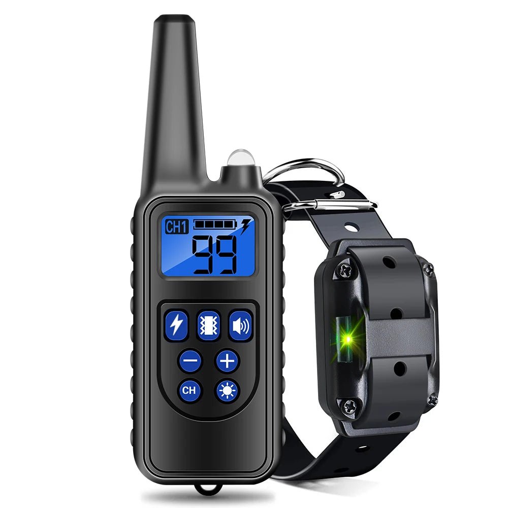 800m Digital Dog Training Collar Waterproof Rechargeable Remote Control Pet with LCD Display for All Size Shock Vibration Sound - Annie Paw WearHome Dog AccessoriesAnnie Paw Wear