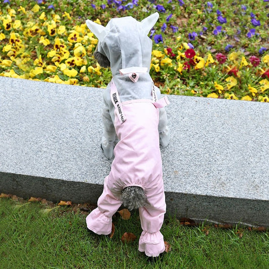 Anniepaw Dog Raincoat Clothes Waterproof Rain Jumpsuit For Outdoor