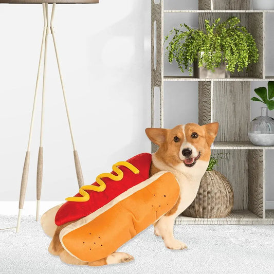 Adorable Hot Dog Halloween Costume: Fun Pet Clothes for Puppies Dogs Cats Dachshunds - Perfect for Festive Season Photo Shoots - Annie Paw WearcostumesAnniePaw Wear