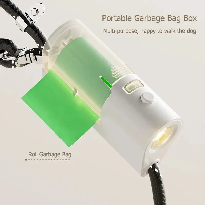 Annie Paw LumiLeash Pro: All-in-One Dog Leash - Integrated Waste Storage Reflective Nylon Anti-Burst Harness - Annie Paw WearCollar & LeashAnniePaw Wear