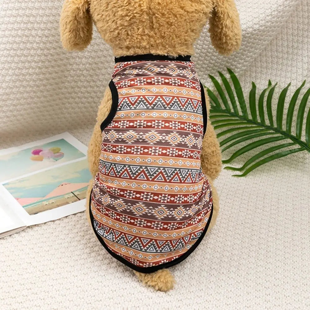 Bohemian Style Dogs T-shirt Soft Vest Pullover Pet - Annie Paw WearWinter OutwearAnniePaw Wear