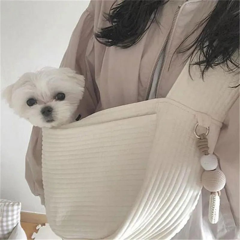 Cat Carrier Bags Puppy Handmade Small Pet Dog Outdoor Travel Handbag Canvas Single Shoulder Bag Tote Shoulder Bag Breathable - Annie Paw WearOutdoor AccessaryAnnie Paw Wear