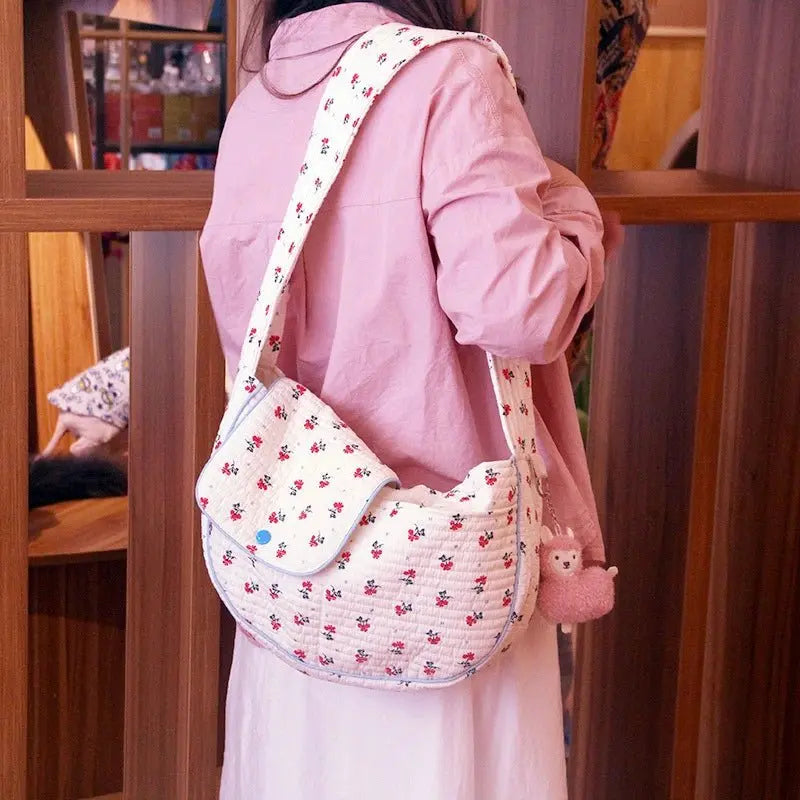 Cat Carrier Bags Puppy Handmade Small Pet Dog Outdoor Travel Handbag Canvas Single Shoulder Bag Tote Shoulder Bag Breathable - Annie Paw WearOutdoor AccessaryAnnie Paw Wear