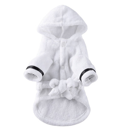 Cat Dog Bathrobe Soft Pet Pajamas Sleeping Clothes and Bath Drying Towel for Dogs and Cats - Annie Paw WearHome Dog WearAnniePaw Wear