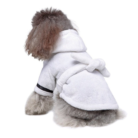 Cat Dog Bathrobe Soft Pet Pajamas Sleeping Clothes and Bath Drying Towel for Dogs and Cats - Annie Paw WearHome Dog WearAnniePaw Wear