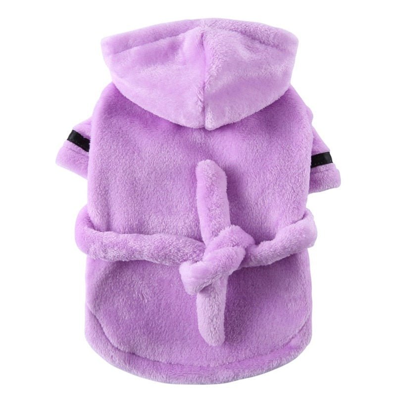 Cat Dog Bathrobe Soft Pet Pajamas Sleeping Clothes and Bath Drying Towel for Dogs and Cats - Annie Paw WearHome Dog WearAnniePaw Wear