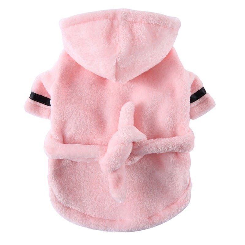 Cat Dog Bathrobe Soft Pet Pajamas Sleeping Clothes and Bath Drying Towel for Dogs and Cats - Annie Paw WearHome Dog WearAnniePaw Wear