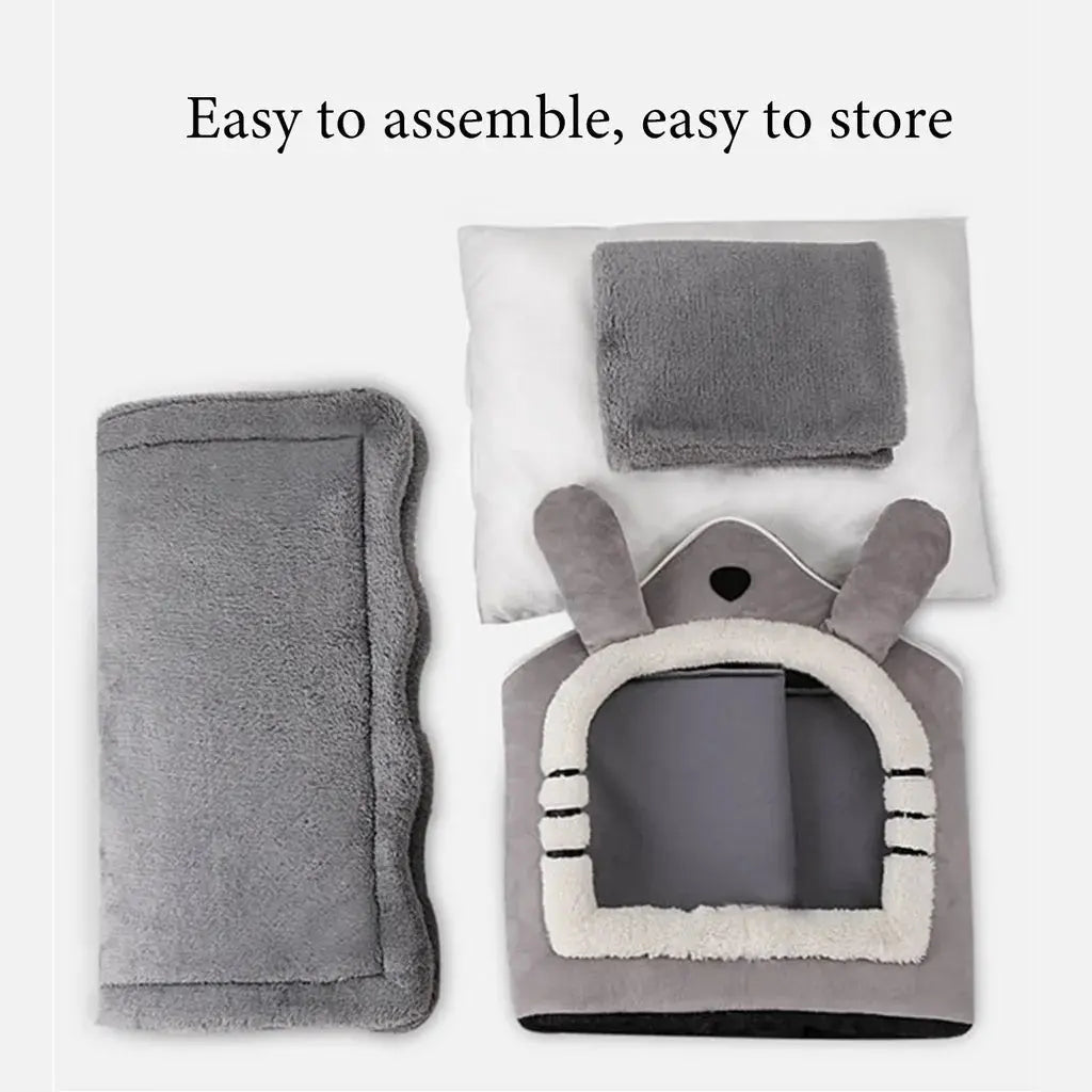 Cat /Dog bed Foldable Pet Sleeping Bed removable and washable cat house kennel for dog house indoor cat nest - Annie Paw WearHome Dog AccessoriesAnnie Paw Wear