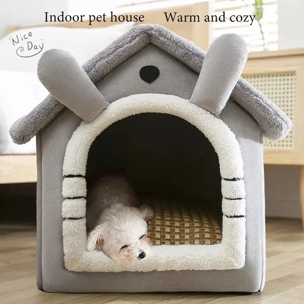 Cat /Dog bed Foldable Pet Sleeping Bed removable and washable cat house kennel for dog house indoor cat nest - Annie Paw WearHome Dog AccessoriesAnnie Paw Wear