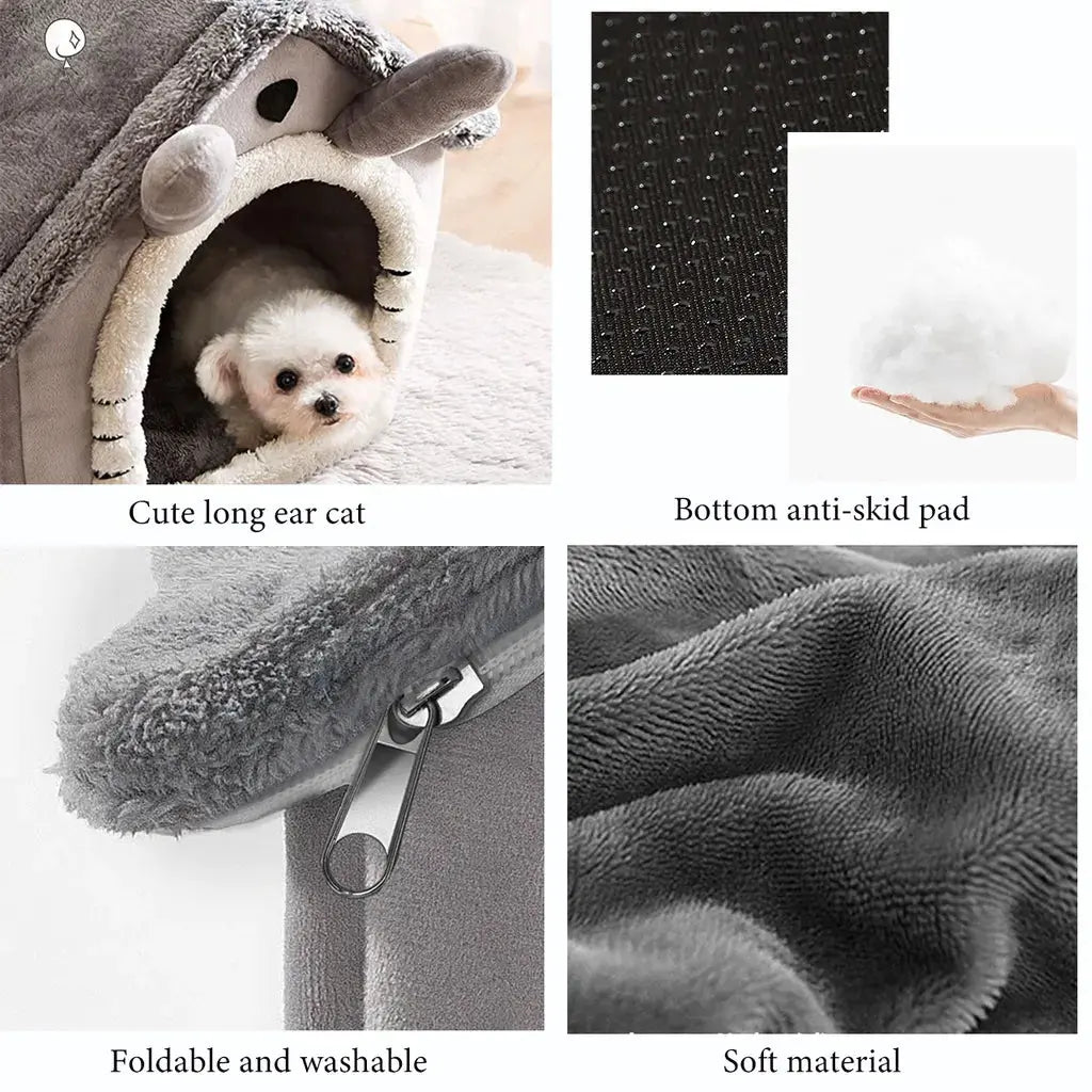 Cat /Dog bed Foldable Pet Sleeping Bed removable and washable cat house kennel for dog house indoor cat nest - Annie Paw WearHome Dog AccessoriesAnnie Paw Wear