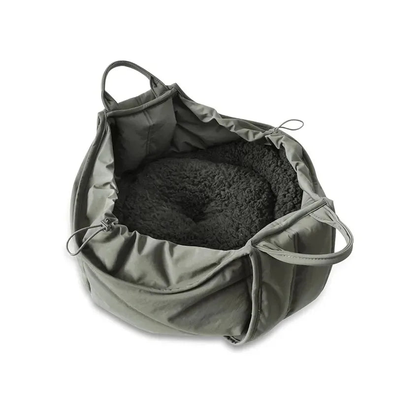 Cat Dog Outing Carrying Bag Pet Dog Traveling Outing Bag Pure Cotton Large Capacity Send Pillow Pet Outdoor Travel Backpack - Annie Paw Weardog bagAnnie Paw Wear