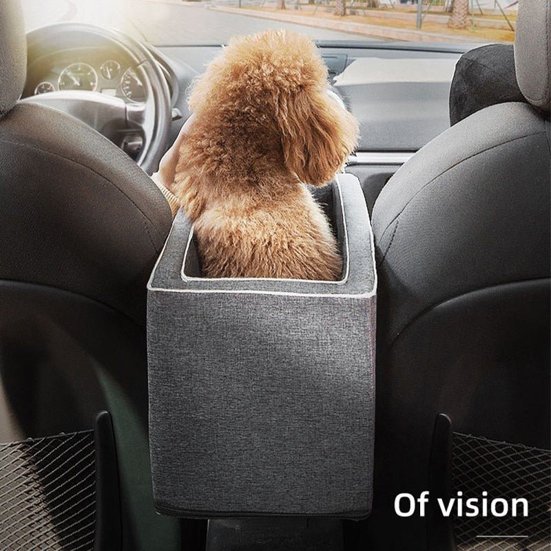 Central Control Dog Car Seat: Portable Bed & Safe Travel Carrier for Small Dogs & Cats-7 days delivery - Annie Paw WearCar AccessaryAnniePaw Wear