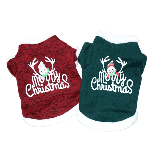 Christmas Dog Clothes Winter Warm Pet Dog Vest Shirt Puppy Clothing Hoodies For Small Medium Dogs Puppy Yorkshire Outfit - Annie Paw WearcostumesAnniePaw Wear