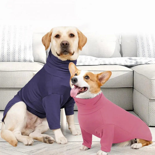 Dog Soft Cozy Jumpsuit Anti lick Recovery Suit Full Covered Belly Pajamas for Medium Large Dogs - Annie Paw WearOutdoor AccessaryAnnie Paw Wear