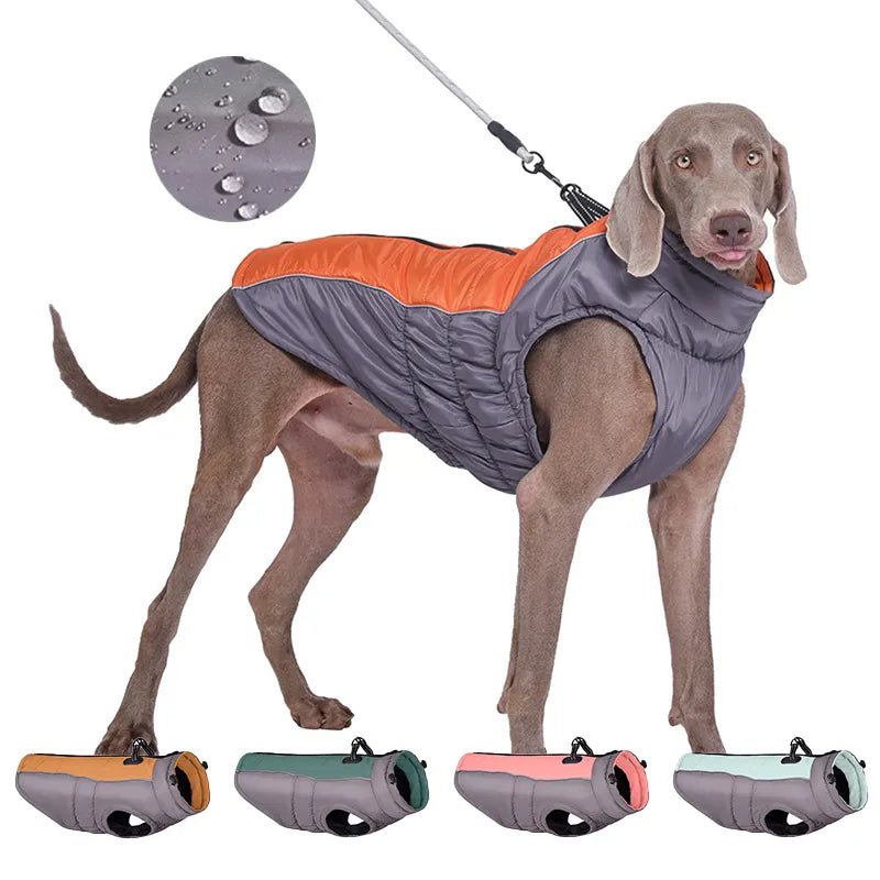 For Small to Large Dog Sleeveless Winter Waterproof Snowproof Windbreaker Harness Coats - Annie Paw WearWinter OutwearAnniePaw Wear
