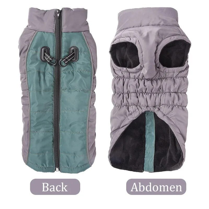 For Small to Large Dog Sleeveless Winter Waterproof Snowproof Windbreaker Harness Coats - Annie Paw WearWinter OutwearAnniePaw Wear