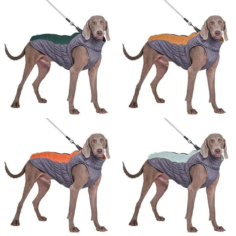 For Small to Large Dog Sleeveless Winter Waterproof Snowproof Windbreaker Harness Coats - Annie Paw WearWinter OutwearAnniePaw Wear