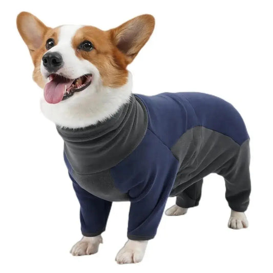 Four Legs Post-Surgery Dog Suit Fleece Pajamas Anti-lick - Annie Paw WearHome Dog WearAnniePaw Wear