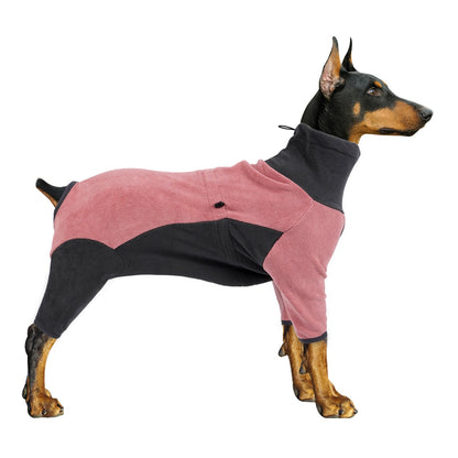 Four Legs Post-Surgery Dog Suit Fleece Pajamas Anti-lick - Annie Paw WearHome Dog WearAnniePaw Wear