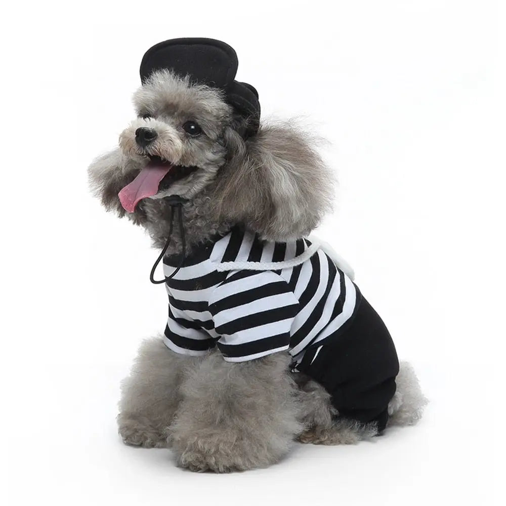 Funny Clown Costume for Pets: Halloween Cosplay Suit for Small Dogs, Cats, and Chihuahua Accessories - Annie Paw WearcostumesAnniePaw Wear
