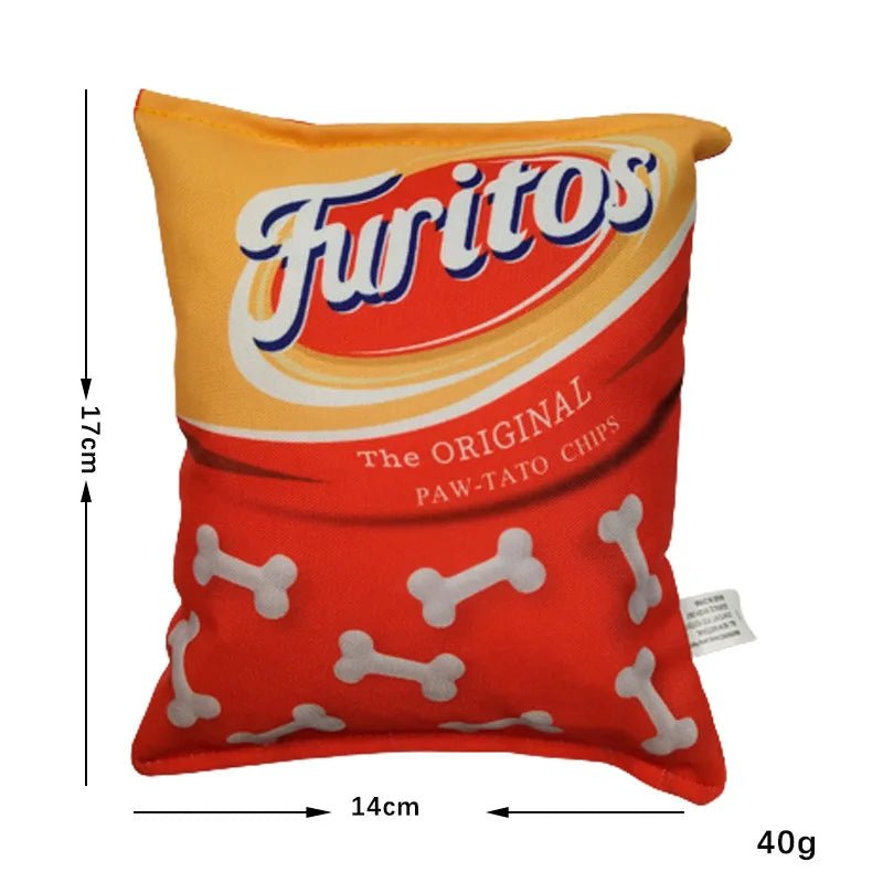 Funny Crisps Dog Toys Interaction Chew Molars Plush Dog Toys Bite Resistance Clean Teeth Oral Cavity Puppy Toys Pet Accessories - Annie Paw WeartoyAnnie Paw Wear