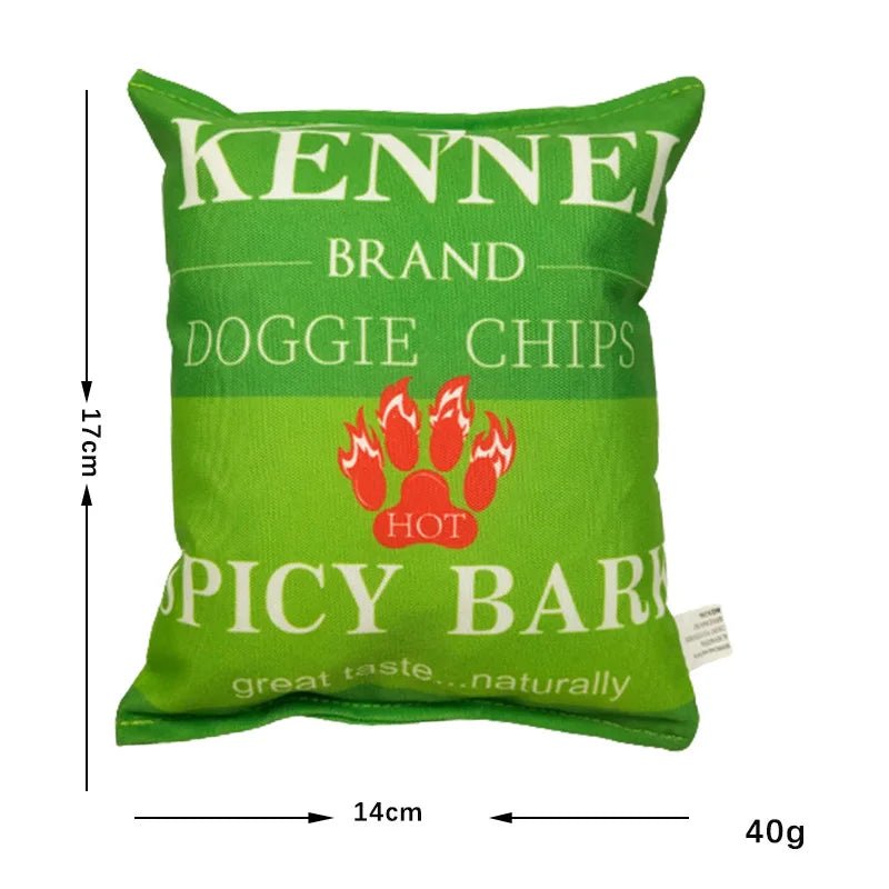 Funny Crisps Dog Toys Interaction Chew Molars Plush Dog Toys Bite Resistance Clean Teeth Oral Cavity Puppy Toys Pet Accessories - Annie Paw WeartoyAnnie Paw Wear