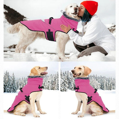 Furry Collar Winter Waterproof Snowproof Windbreaker Harness Coats - Annie Paw WearWinter OutwearAnniePaw Wear