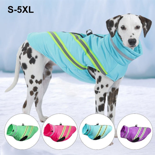 Glacier Canine Reflective Crown:Windproof Waterproof Vest Warm Harness Coat - Annie Paw WearWinter OutwearAnniePaw Wear