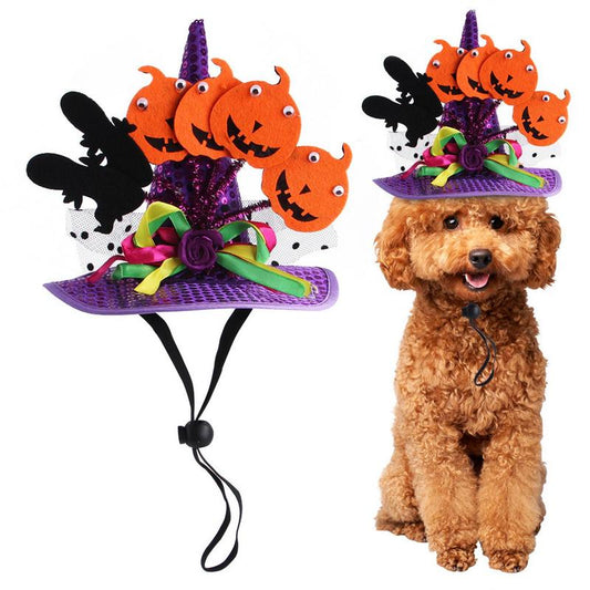Halloween Pet Hat Costume for Dogs and Cats Soft Party Accessories Dress Up Small - Annie Paw WearcostumesAnniePaw Wear