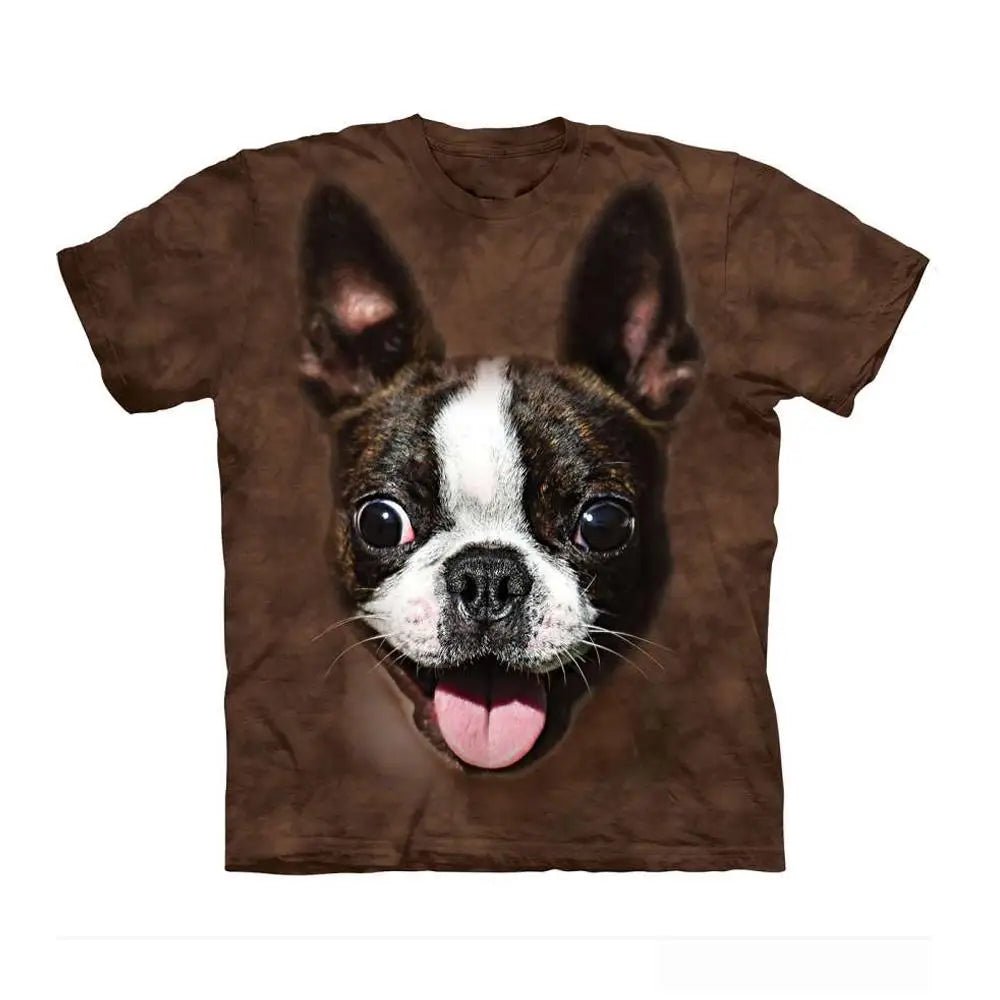 Men's T-shirt With Dog Graphic 3D Full Print Pet Dog Men Clothing Summer Short Sleeve Casual Oversized Tee Shirt Fashion Tops - Annie Paw WearHome Dog WearAnnie Paw Wear