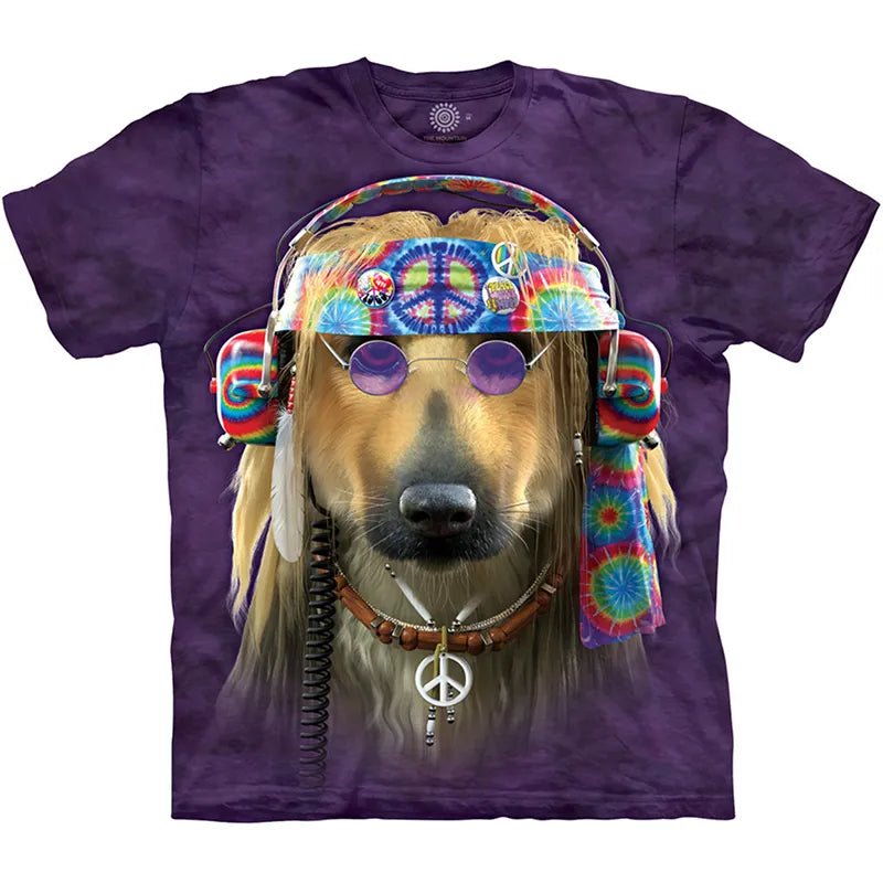 Men's T-shirt With Dog Graphic 3D Full Print Pet Dog Men Clothing Summer Short Sleeve Casual Oversized Tee Shirt Fashion Tops - Annie Paw WearHome Dog WearAnnie Paw Wear