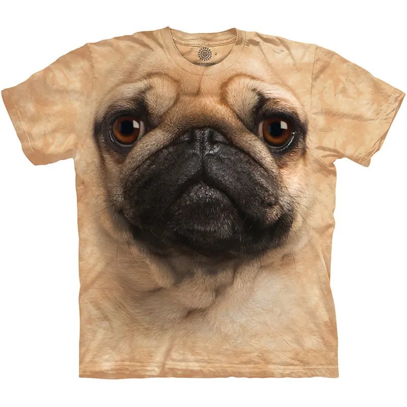 Men's T-shirt With Dog Graphic 3D Full Print Pet Dog Men Clothing Summer Short Sleeve Casual Oversized Tee Shirt Fashion Tops - Annie Paw WearHome Dog WearAnnie Paw Wear