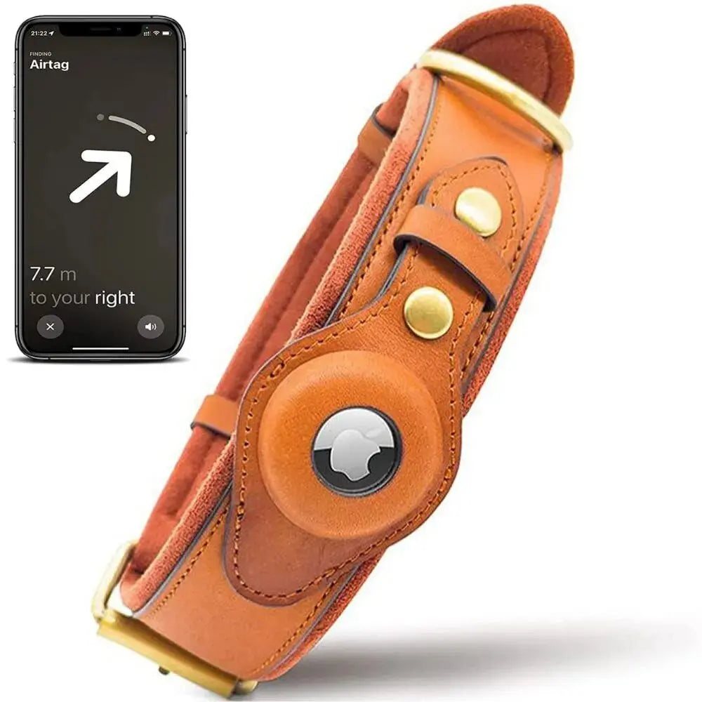 New Removable Locating Pet Collar AirTag Collar Anti-Lost Dog Tracker Protective Case Dog Collar Outdoors Walking Pet Supplies - Annie Paw WearCollar & LeashAnniePaw Wear