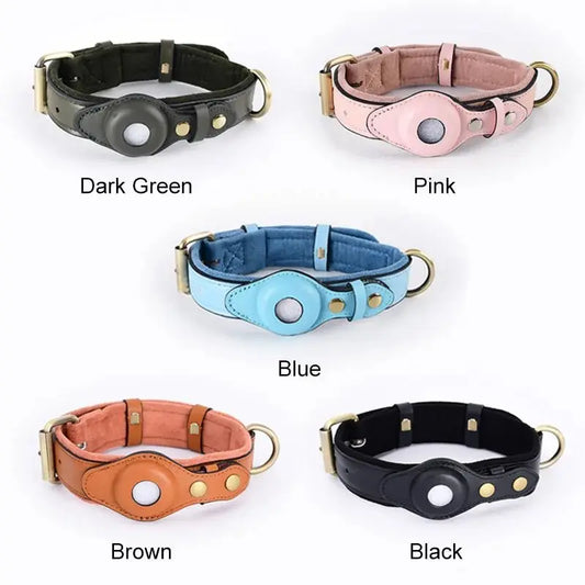 New Removable Locating Pet Collar AirTag Collar Anti-Lost Dog Tracker Protective Case Dog Collar Outdoors Walking Pet Supplies - Annie Paw WearCollar & LeashAnniePaw Wear