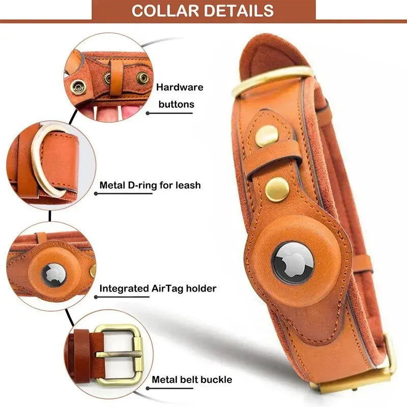 New Removable Locating Pet Collar AirTag Collar Anti-Lost Dog Tracker Protective Case Dog Collar Outdoors Walking Pet Supplies - Annie Paw WearCollar & LeashAnniePaw Wear
