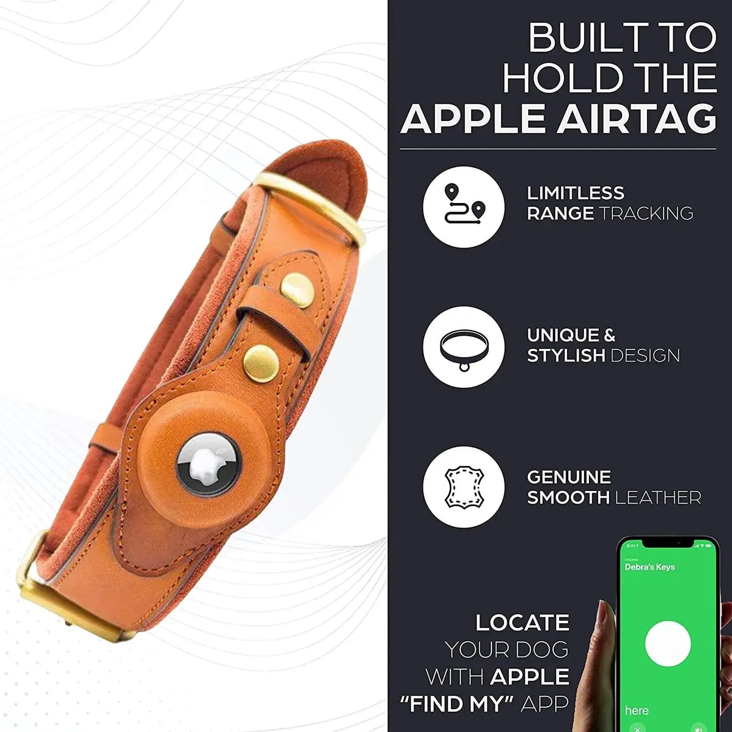 New Removable Locating Pet Collar AirTag Collar Anti-Lost Dog Tracker Protective Case Dog Collar Outdoors Walking Pet Supplies - Annie Paw WearCollar & LeashAnniePaw Wear