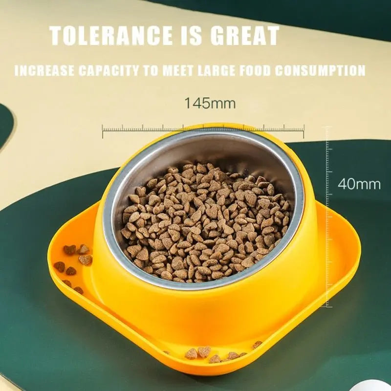 Non-Skid Cat Food Bowl Tilted Angle No-Spill Cat Food Bowl Dog Cat Food Bowl - Annie Paw WearHome Dog AccessoriesAnniePaw Wear