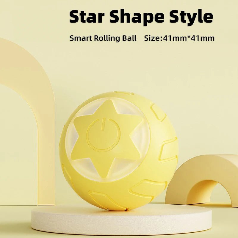 Pet Automatic Rolling Cat Toy Training Self-propelled Kitten Toy Indoor Interactive Play Electric Smart Cat Ball Toy Supplies - Annie Paw WeartoyAnnie Paw Wear