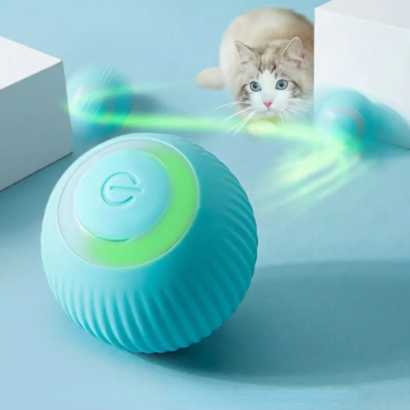 Pet Automatic Rolling Cat Toy Training Self-propelled Kitten Toy Indoor Interactive Play Electric Smart Cat Ball Toy Supplies - Annie Paw WeartoyAnnie Paw Wear