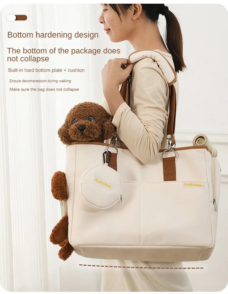 Anniepaw Pet Carrier Shoulder Bag for Small Medium Dogs Travel Diagonal Handbag Basket AnniePaw Wear