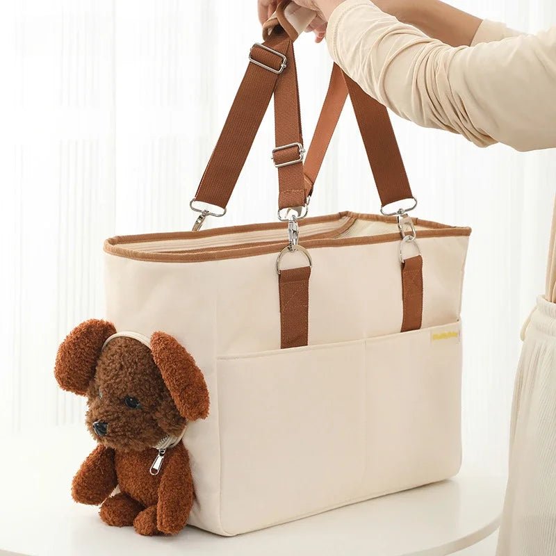 Anniepaw Pet Carrier Shoulder Bag for Small Medium Dogs Travel Diagonal Handbag Basket AnniePaw Wear