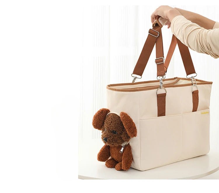 Anniepaw Pet Carrier Shoulder Bag for Small Medium Dogs Travel Diagonal Handbag Basket AnniePaw Wear